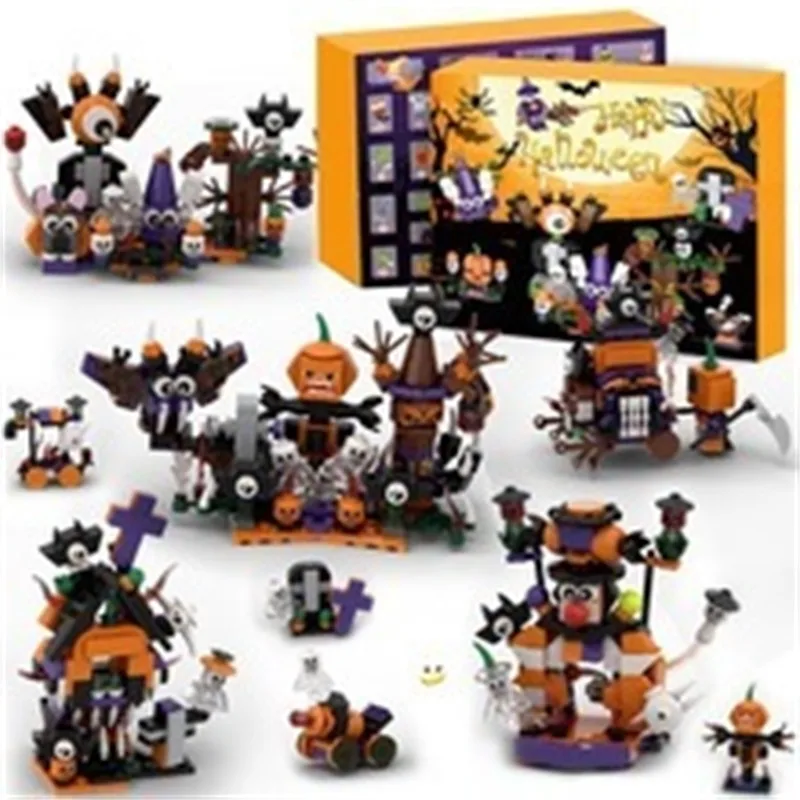 

Halloween 31-Day Countdown Calendar Haunted House Themed Gift Box With Pumpkins Ghosts Bats Fun Advent Calendar Kids Adults New