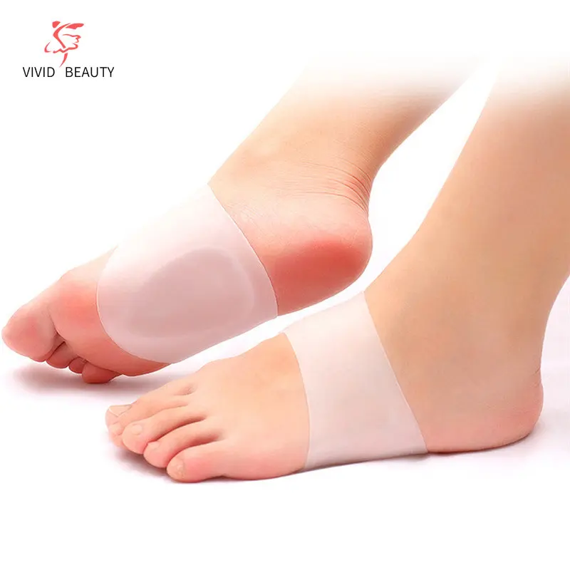 Manchons de soutien de la voûte plantaire, 2 pièces = 1 paire, fasciite plantaire, entorse de talon en silicone, soins des pieds, chaussettes pour pieds plats, coussins, l'offre elles orthopédiques