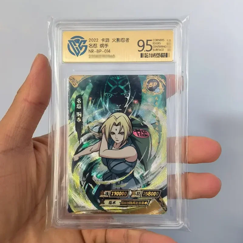 KAYOU Naruto BP Card 9.5 Graded Card Rating Card NarutoYouth Gift Box BP Cards Anime Tsunade Namikaze Minato BP Colledction Car