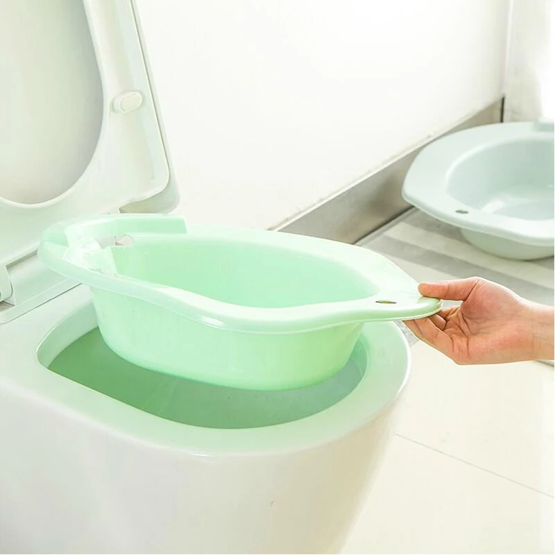 Bañera de baño para pacientes con hemorroides, duradera sobre ancianos, posparto, Color aleatorio, 1 unidad