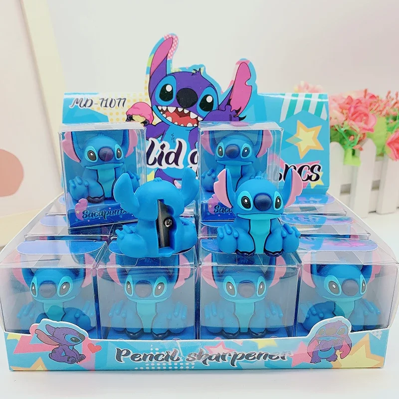 غرزة براية أقلام ديزني لطيف الكرتون أنيمي نموذج لجسم Penknife الطلاب القرطاسية اللوازم المدرسية الأطفال هدية
