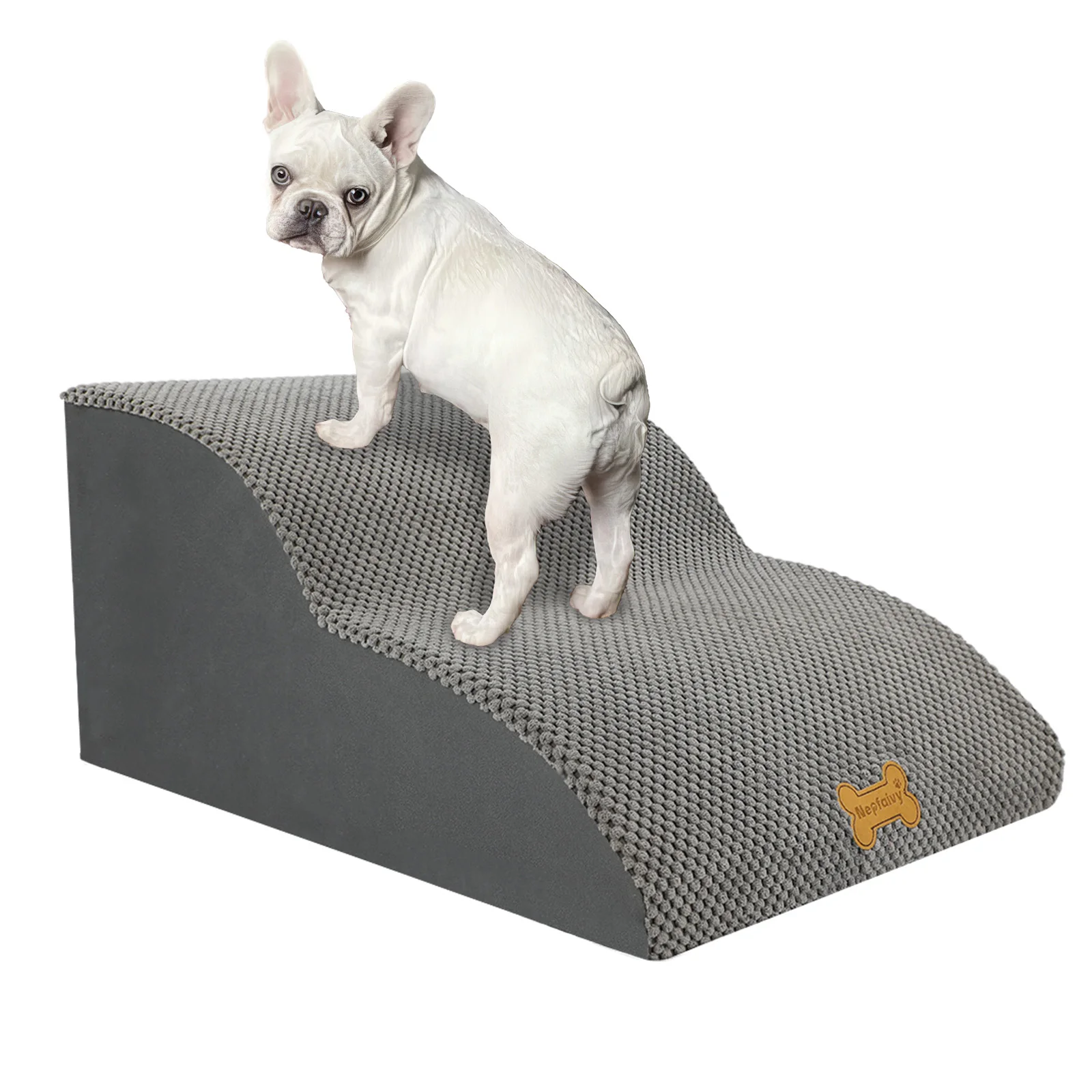 Nepfaivy Dog Steps Stairs for Bed - Non-Slip Pet Stairs for Small Dogs and Cats 2-steps