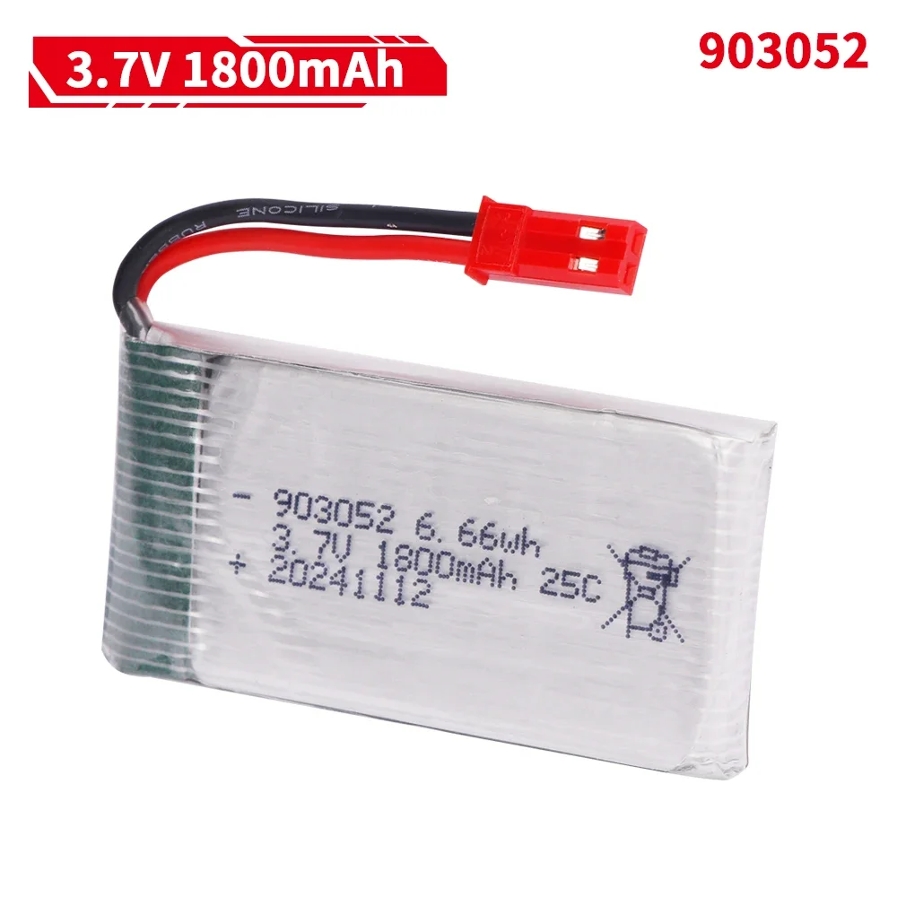 3.7v 1800mah 903052 bateria lipo xh4.0 plug com carregador 5 em 1 para syma x5 x5s x5c x5sc x5sh x5sw x5uw x5hw rc drone peças de reposição