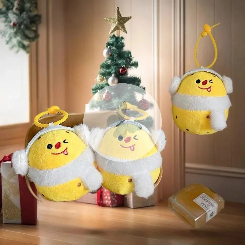 

Cute Cartoon Small Potato Doll Plush Keychain Kawaii Funny Key Ring Pendant Plush Toy Backpack Pendant Accessories Gifts