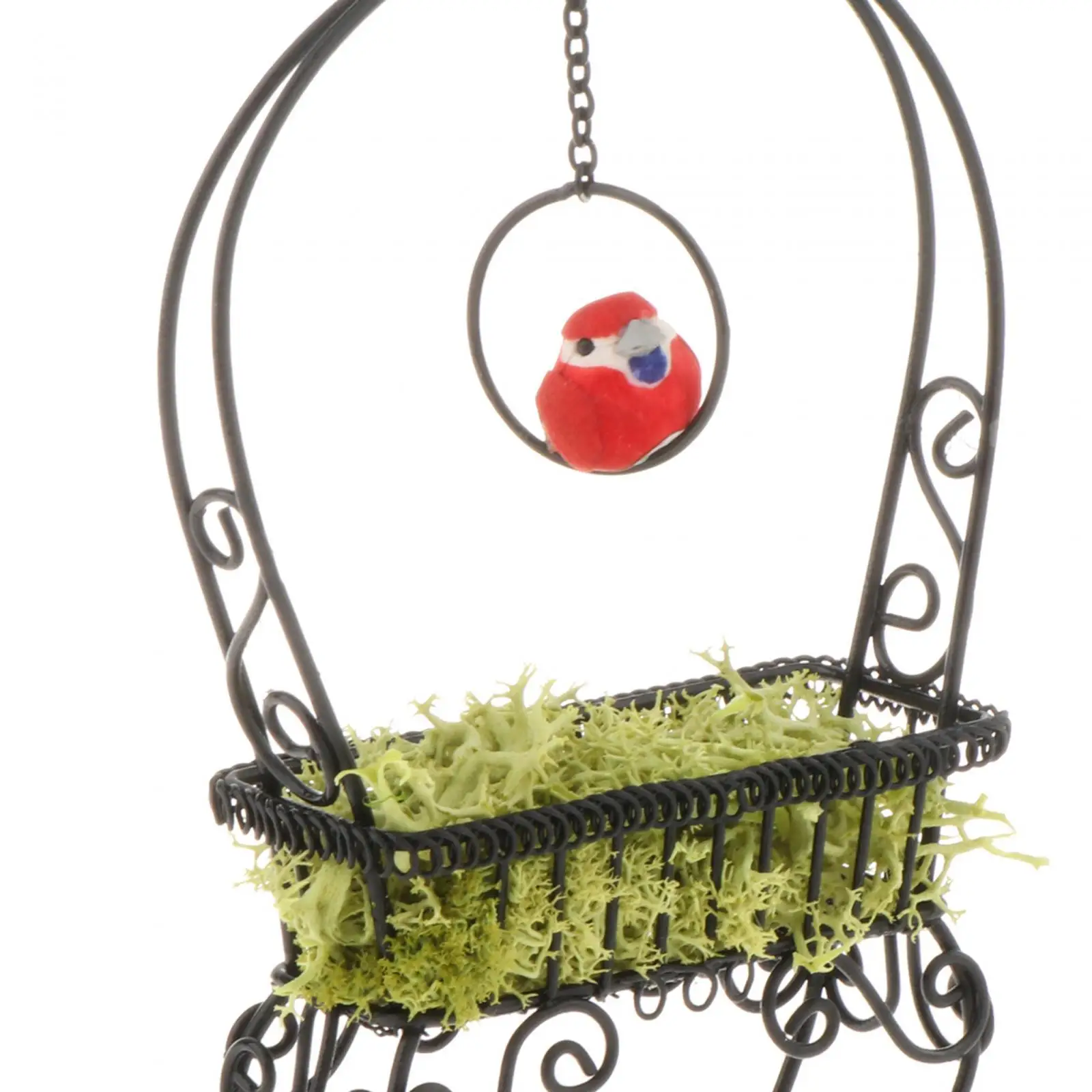 1/12 casa de bonecas metal flor rack em miniatura móveis acessórios decoração