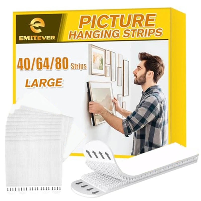 Tape Strips Sided Adhesive Double Picture Mounting Hanging Sticky Stickers Wall Duty Heavy Removable Strip Pads Carpet Grip