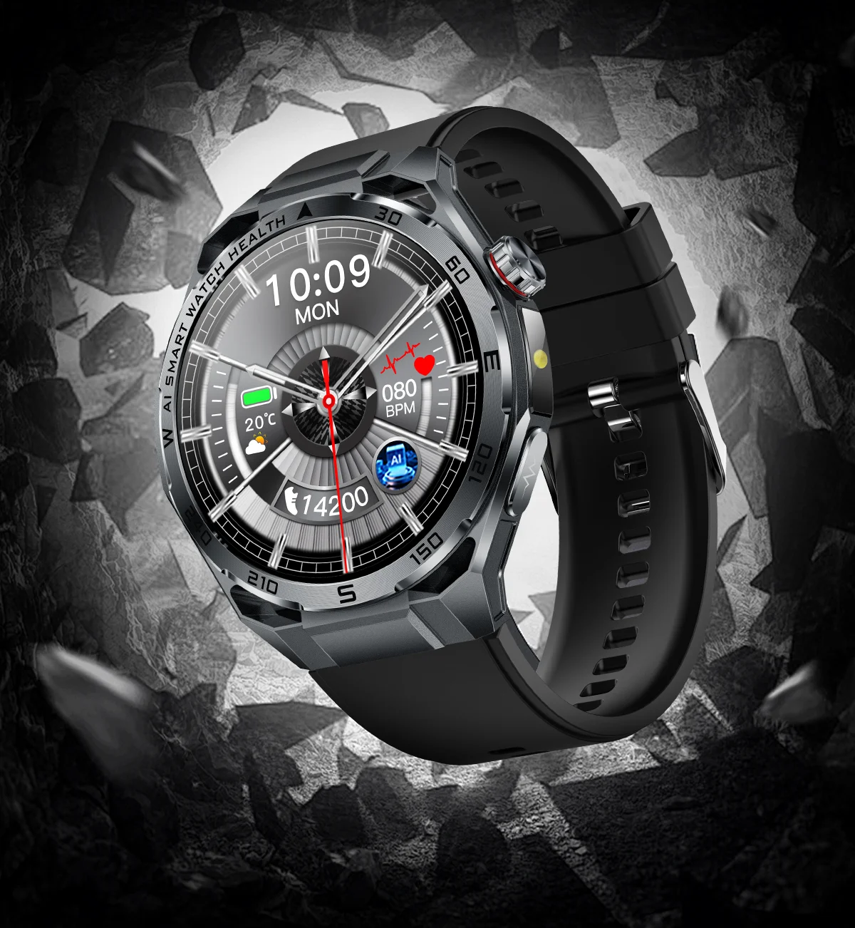 2026 Neue KI-gestützte EKG-Smartwatch in medizinischer Qualität mit 1,53'' Saphirglas, Herzfrequenz-, Blutfett- und Harnsäure-Monitor, Bluetooth-Anruffunktion – Detail 35