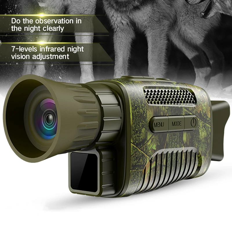 NV650C 7 Levels Infrared Night-Visions Device 1080P 4X Digital Zoom Day Night Photo Video Shooting Monocular Scope Telescope