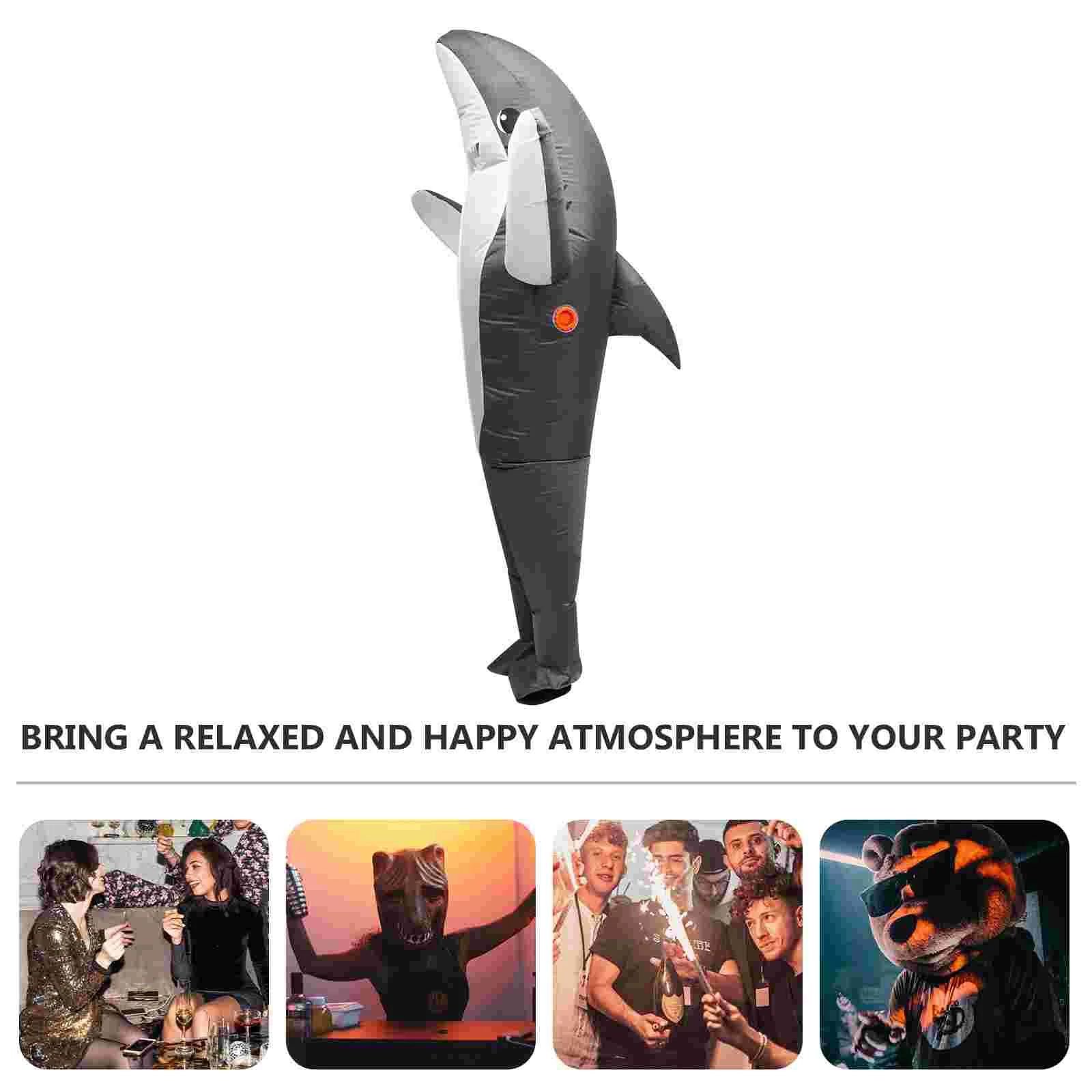 Modeling Inflatable Dinosaur Suit Shark Costume 180X90CM Cleanse Funny Performance