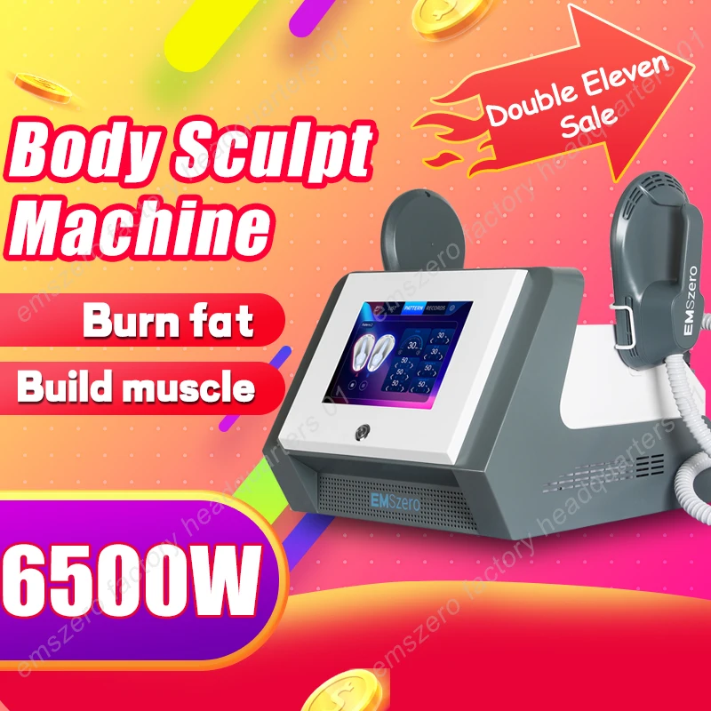 

EMSzero 15 Tesla 6500w RF Body Slimming Nova Fat Burning Muscle EMS Sculpting Electromagnetic Stimulate Hiemt Pro Machine