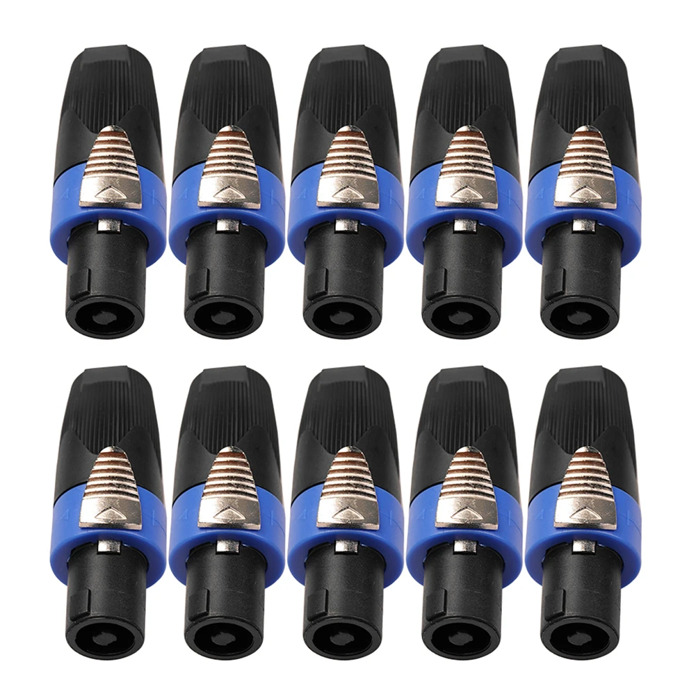 2/10x 4 Pole Audio Speaker Plug Connectors Accessories for Neutrik Speakon NL4FC