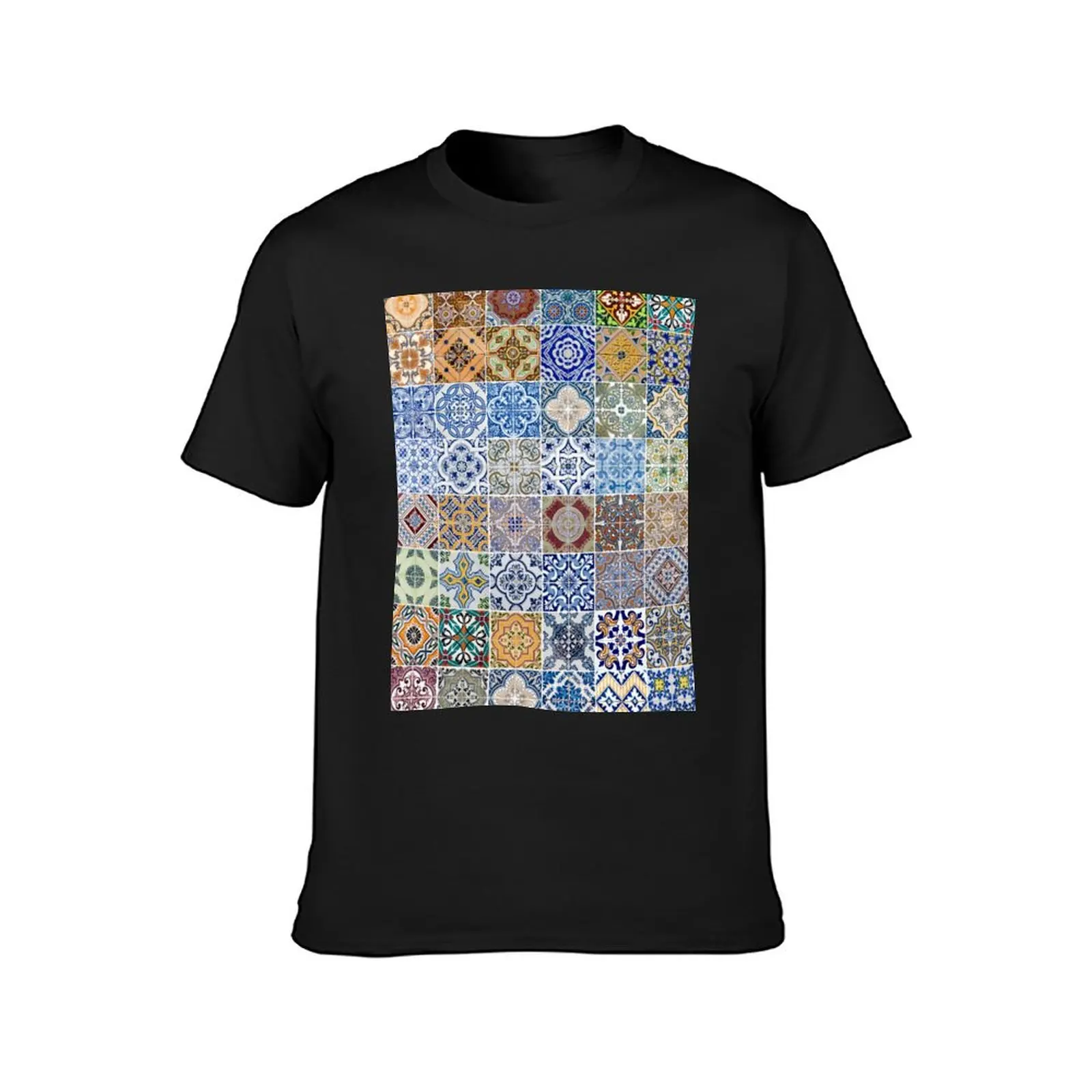 Set of 48 ceramic tiles patterns T-Shirt oversizeds customizeds mens champion t shirts