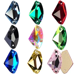Galactic Glass Strass Colors Rhinestones Sew On Rhinestone Flatback Glass Stones стразы Sewing Crystals for Garment Dress