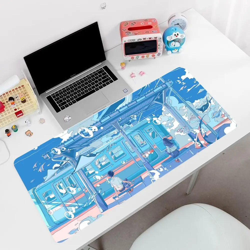 Anime B-Boys City Mouse Pad valorant Large Gaming Mouse Pad 900X400MM XXL Desk Mat Non-Slip Rubber Game Mouse Mat Computer Keybo