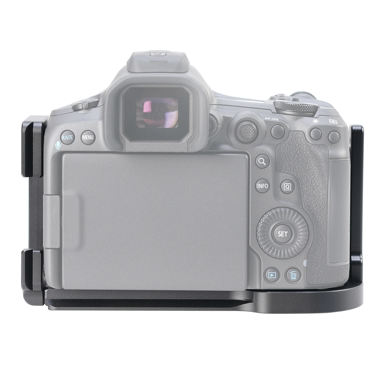 Piastra a L per fotocamera per staffa a L verticale a sgancio rapido Canon EOS R5 Mark II con piastra Arca per riprese verticali e orizzontali