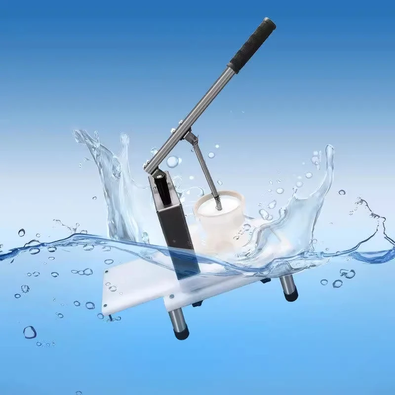 Commercial manual meat patty press machine for restaurants, fast food restaurants, hamburger steaks, pork chops, round meat patt