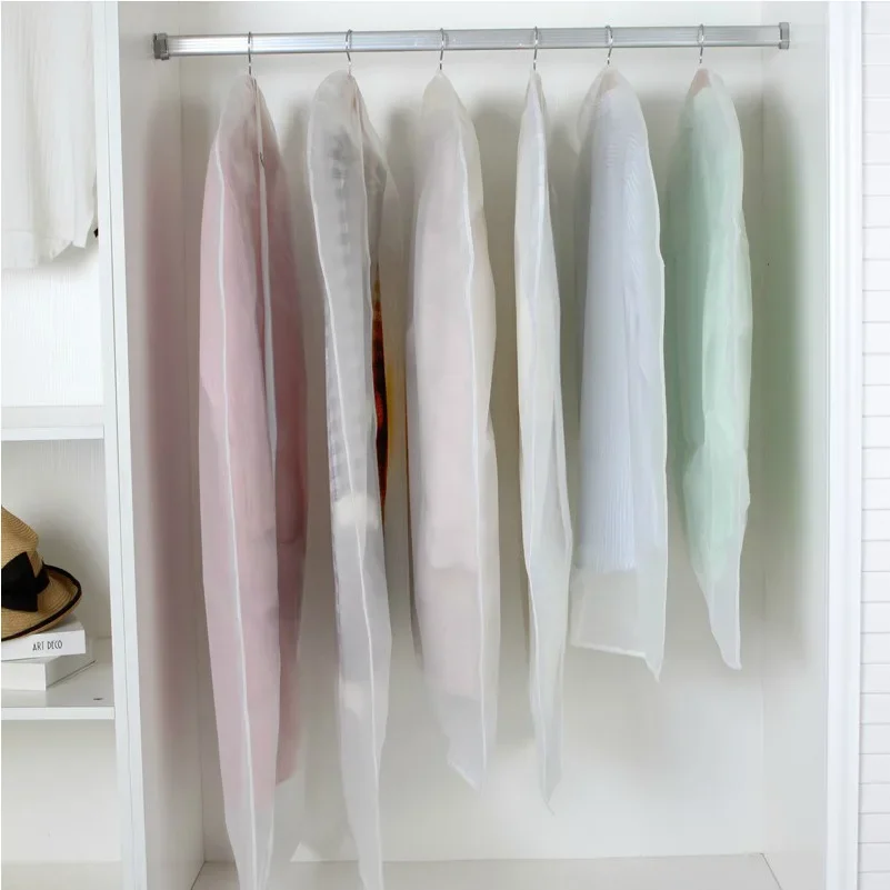 Clothes Hanging Dust cover wedding Dress Cover Suit Coat Storage Bag Garment bags Organizer Wardrobe Hanging Clothing Organizers