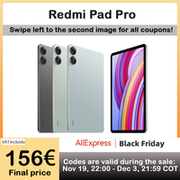 Xiaomi Redmi Pad Pro Tablet Global Version 8 + 256GB Snapdragon 7S Gen 2 octa Core 12.1 ''120Hz 10000mAh battery display