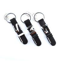 Zinc Alloy Leather Strap Key Ring Car Letter keychain For Mercedes Benz GL SL ML CL Class