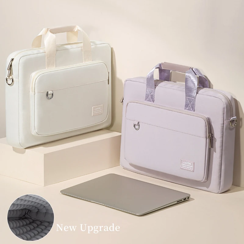 

Laptop Shoulder Bag 15.6 inch for Women Shockproof Business Briefcase for MacBook Pro 16" M4 Huawei Dell Asus Acer Lenovo Xiaomi