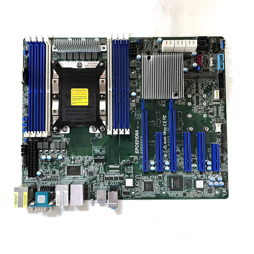 Server Motherboard EPC621D8A For ASRock REG DDR4  LGA3647 IPMI Support 8124 8124M 8171M 8172M 8175M