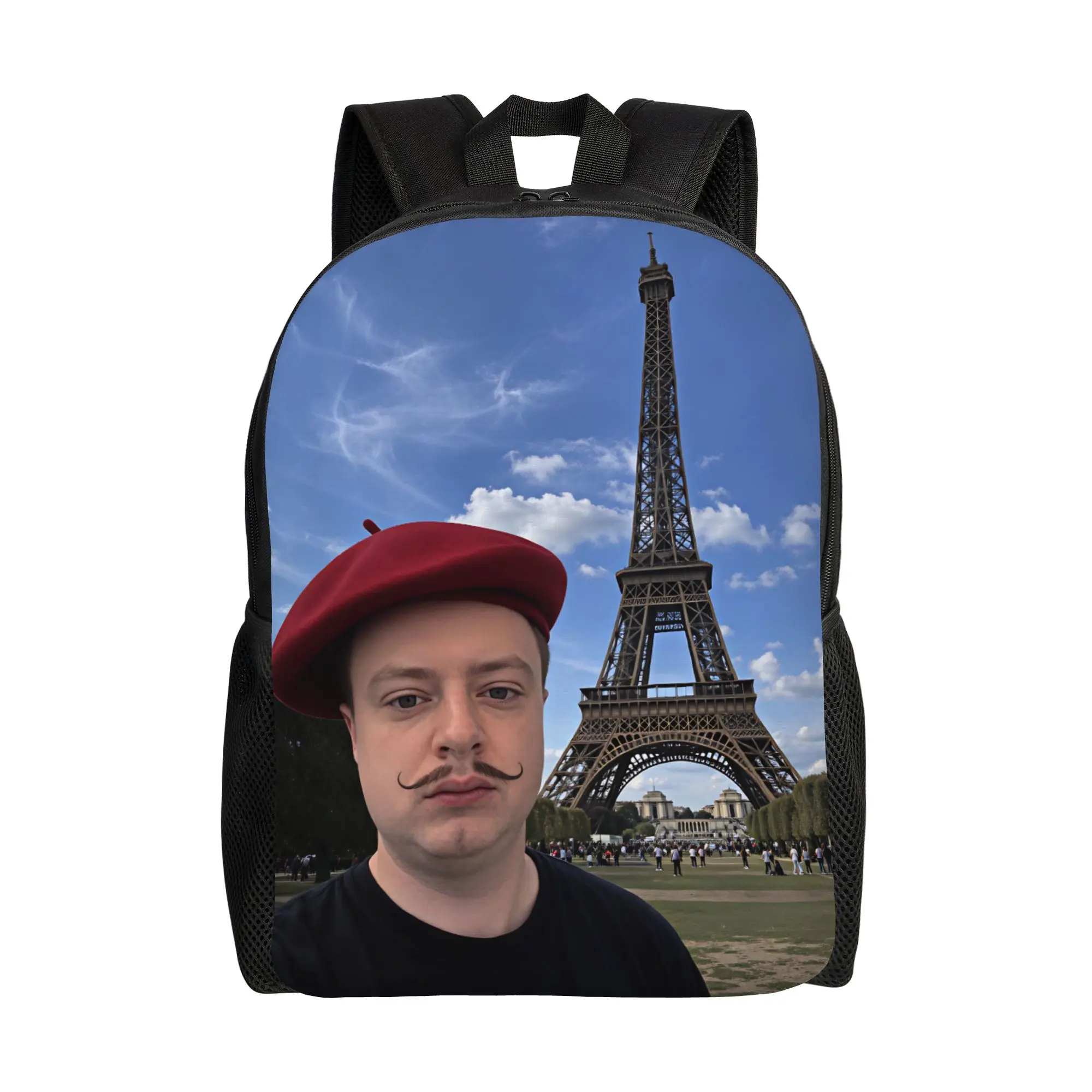 Mellstroy the Eiffel Tower Backpack  Elegant Backpacks Teen College Print School Bags Designer Rucksack