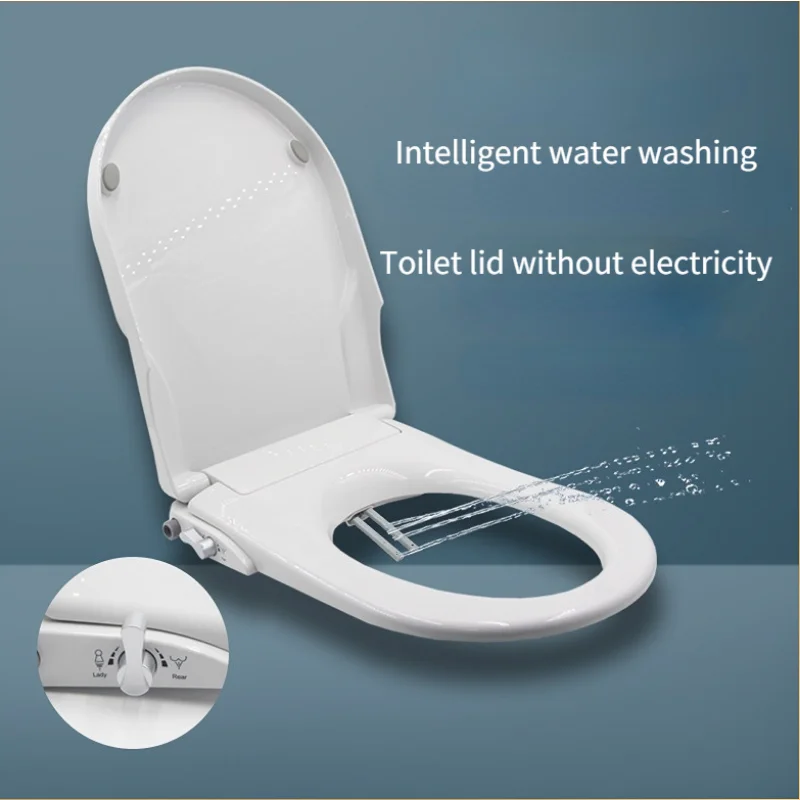 Intelligent Flushing Toilet Cover Without Electricity   Female Washing Buttocks   Seat