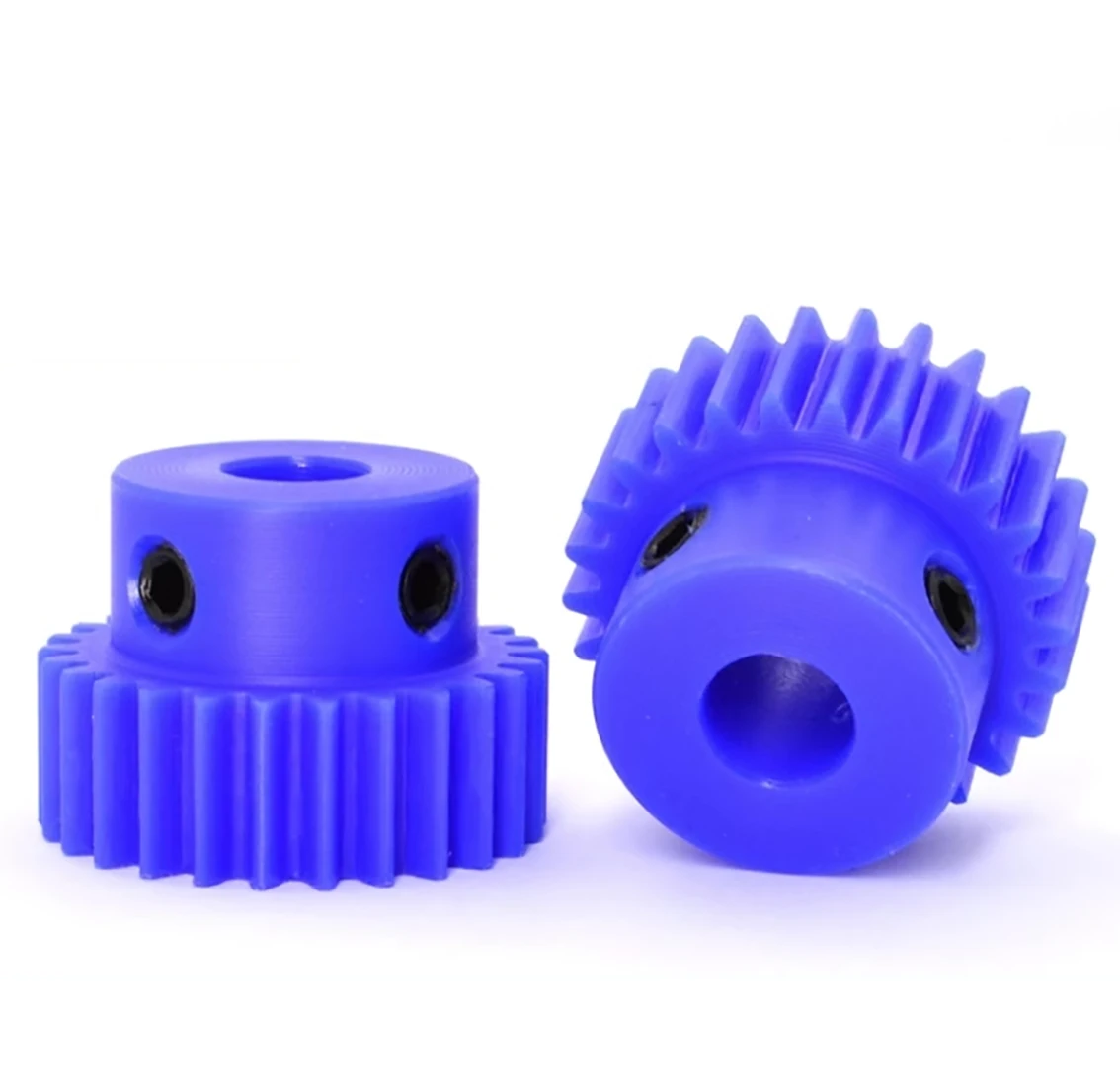 1Pcs 15T-45T 1 Mod Blue Nylon Spur Gear Motor Gear 1M Mechanical Transmission Plastic Gears Bore 4/5/6/7/8/10/12/14/15mm