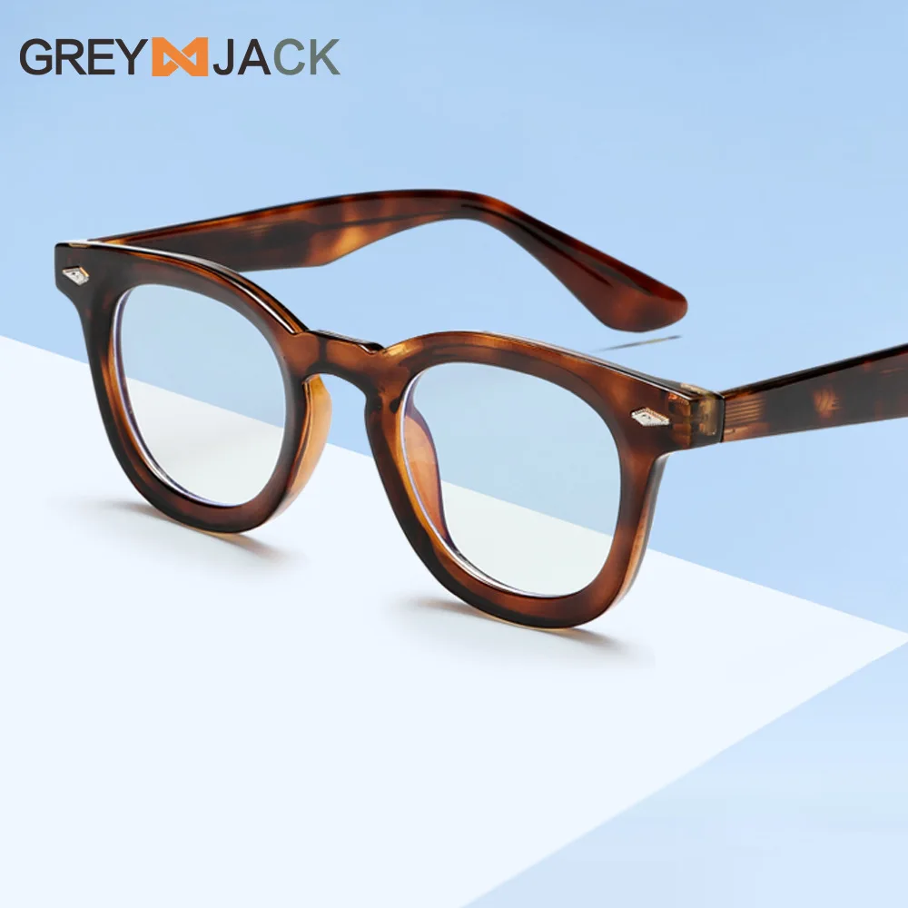 Retro Anti Blue Light Lightweight Comfortable Tr Frame Rivet Decor Square Eyeglasses For Men Women Multiple Color Choices Fashio
