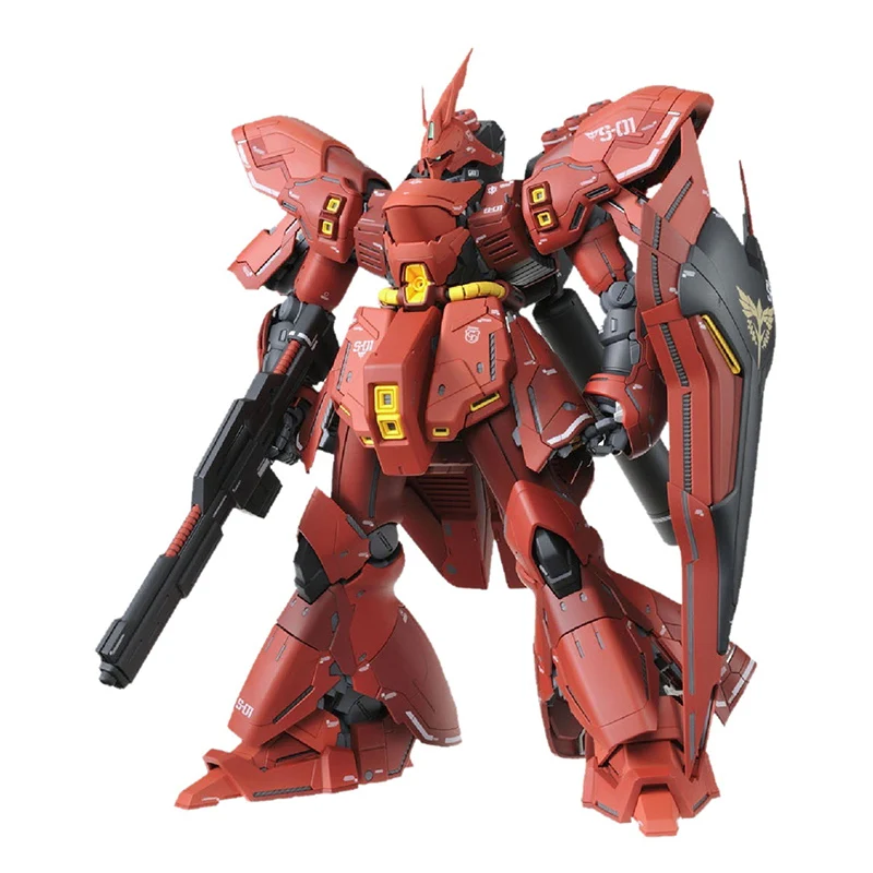 In Stock BANDAI MG 1/100 Gundam Assembled Model MSN-04 SAZABI Ver.KA Ver. PVC Anime Action Figures Model Collection Toy