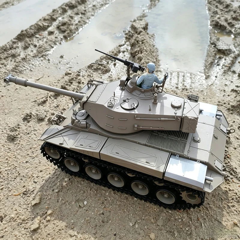 Henglong Remote Control Battle Tank M41a3 3839 - 1 Simulation Multifunctional Acousto Optic Competitive Outdoor Military Model