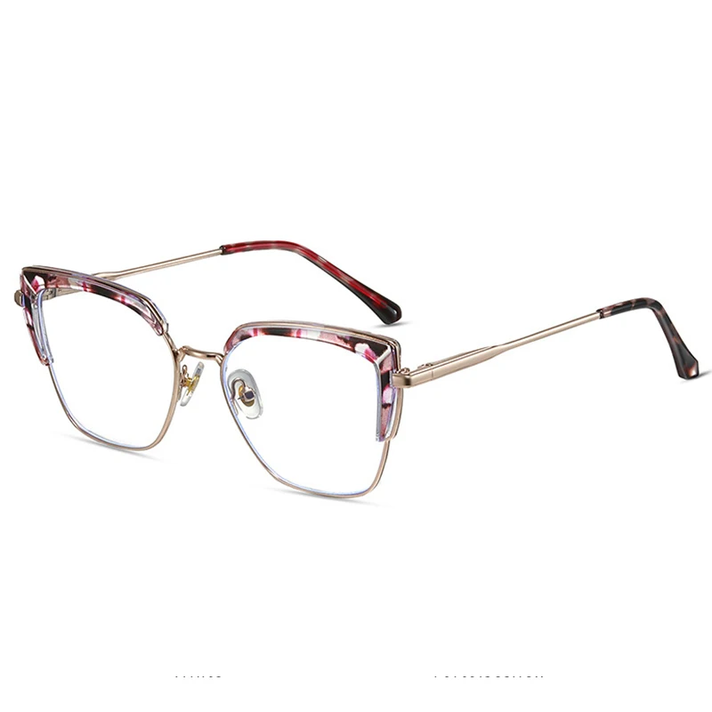 KatKani-Lunettes à monture œil de chat pour femmes, branches de printemps rétro, blocage de la lumière bleue, contrevenants optiques, lunettes en alliage TR90, tendance de la mode