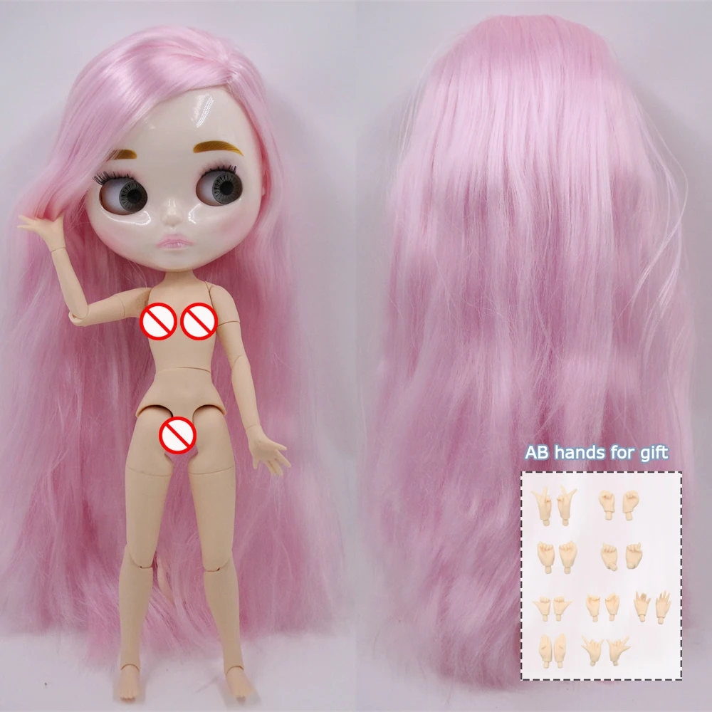 ICY DBS Blyth doll White Skin Glossy face Matte face Joint body with hand set A&B 1/6 bjd suitable diy makeup Special price