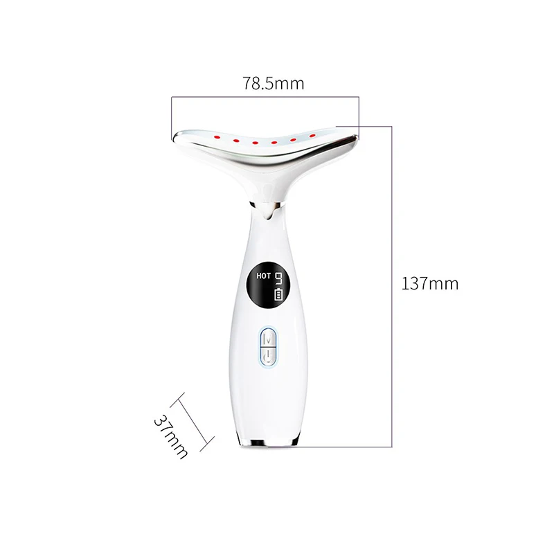 Face neck lifting massager led home use neck skin rejuvenation tightening beauty device