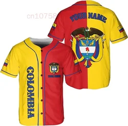 2024 New Colombia Baseball Jersey Casual Fashion Street Custom Name Men's and Women's Baseball Shirt