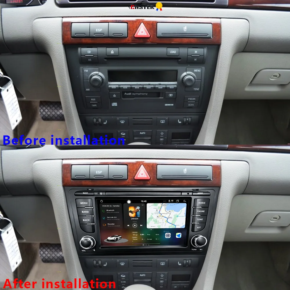 CHSTEK Carplay Android 13 Multimedia Player For Audi A6 S6 RS6 Allroad C5 1997-2004 Car Radio Stereo Autoradio WIFI 4G GPS RDS