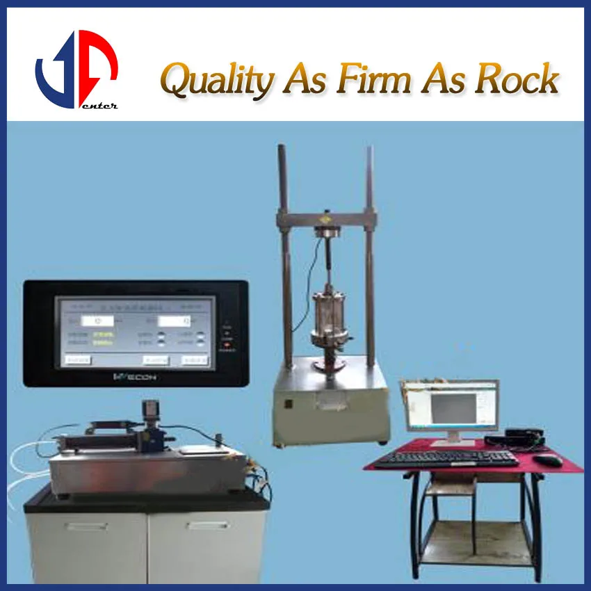 Microcomputer-Controlled Universal Strength Testing Machine New Condition Triaxial Stress-Strain Instrument Experimental Price