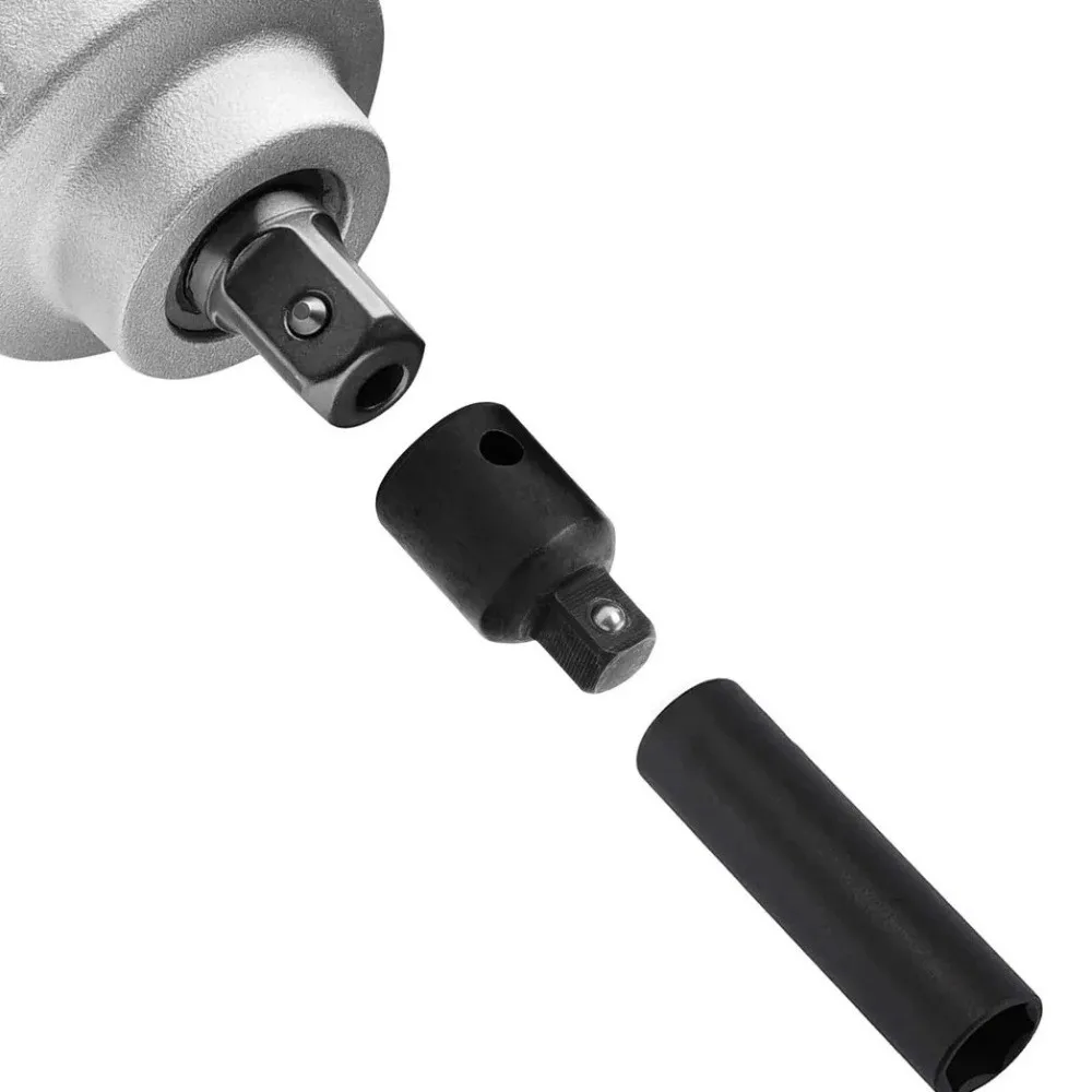 New 1/2 3/8 1/4 Inch Impact Adapter Durable Portable Wrench Adapter Chrome Vanadium Steel Reducing Tool Accessories