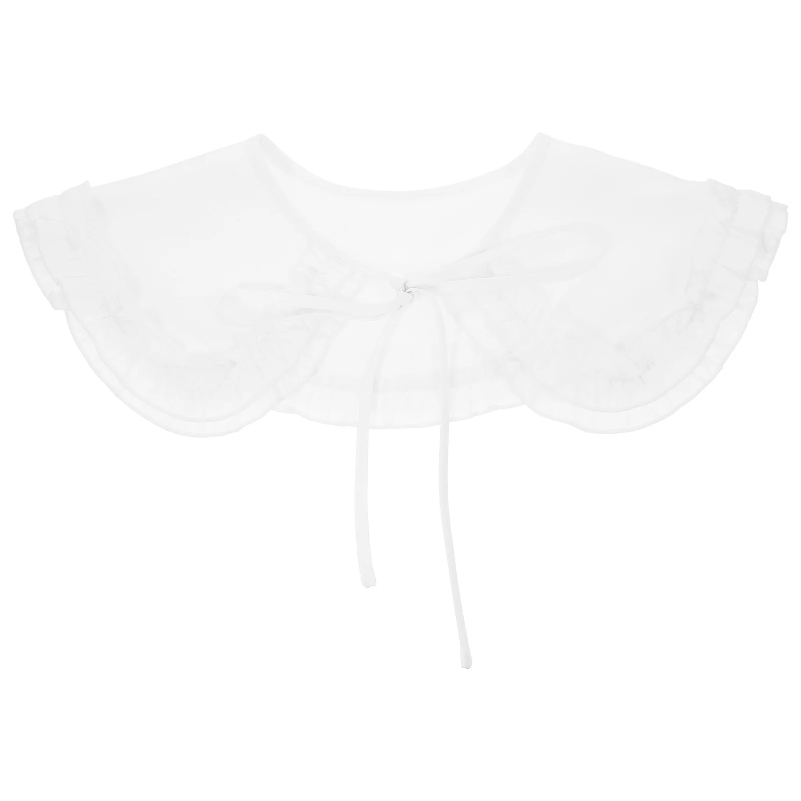 

1Pcs Elegant Detachable Ruffles False Collar Fashion Women Clothes Accessory for Dresses Sweaters Tshirts Chic Style