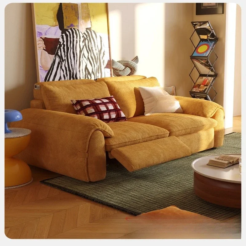 Electric sofa bed Living room removable and washable fabric Chenier medieval adjustable multi-functional sofa