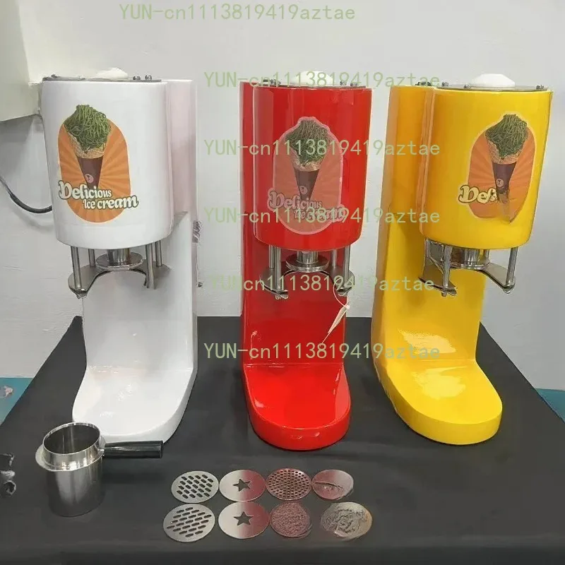 110V/220V Electric Spaghetti Ice Cream Press Shaping Machine Gelato Forming Serving Equipment