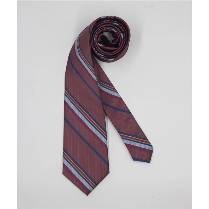 

Men's striped neckties originated from European and American business wedding neckties in stock