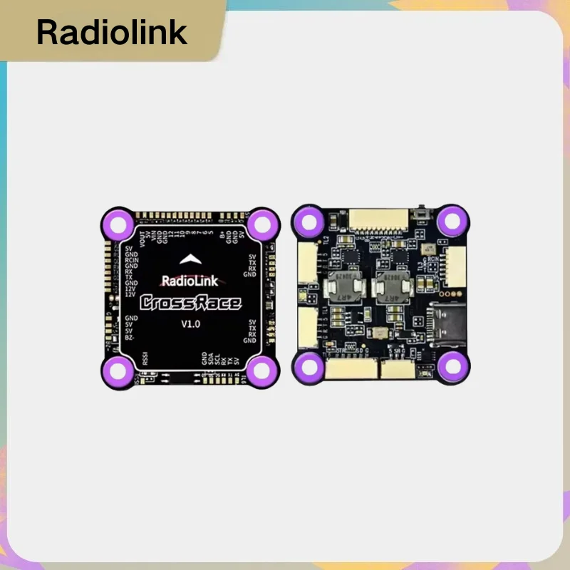 

HobbyFly RC CrossRace Flight Controller with 4-in-1 ESC, 12CH Output OSD Integrated Plug-and-Play for 2-8 Axis Multirotor