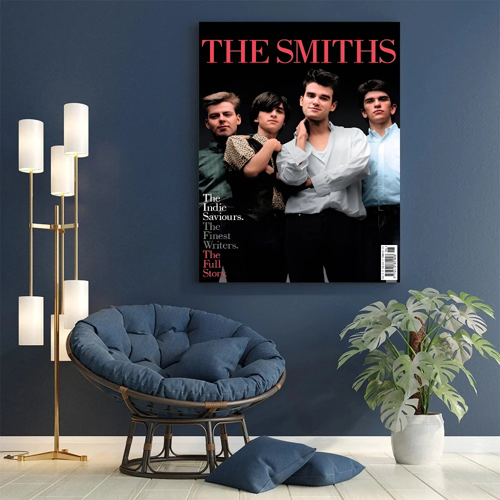 Carteles de películas clásicas de la banda de Rock The Smiths, pegatina blanca, arte estético DIY para habitación, Bar, cafetería, pintura de pared