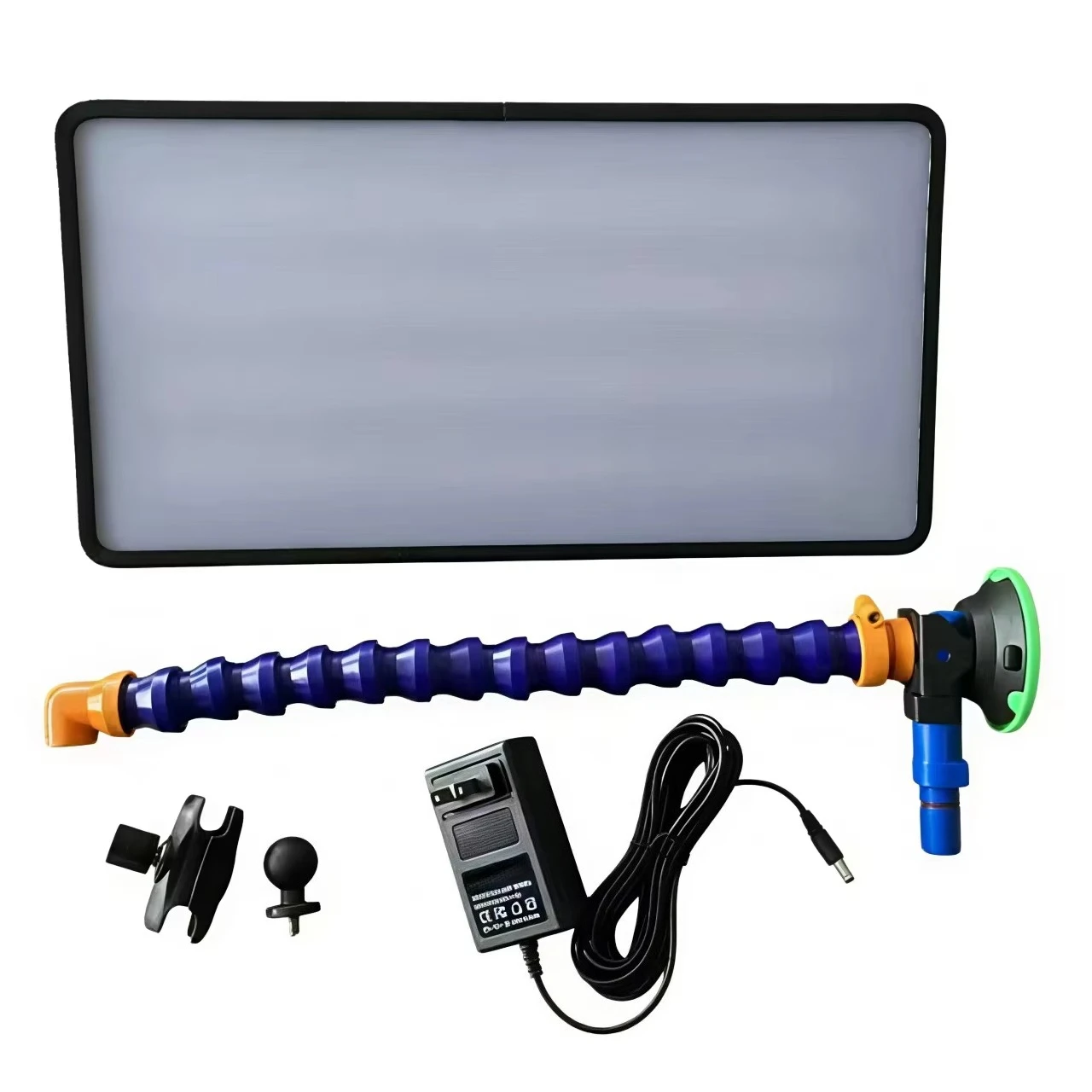 

LED Light Mat with Flexible Gooseneck Mount & AC 110/220V Power Adapter Multi-Color Dimmable 40x20cm Size