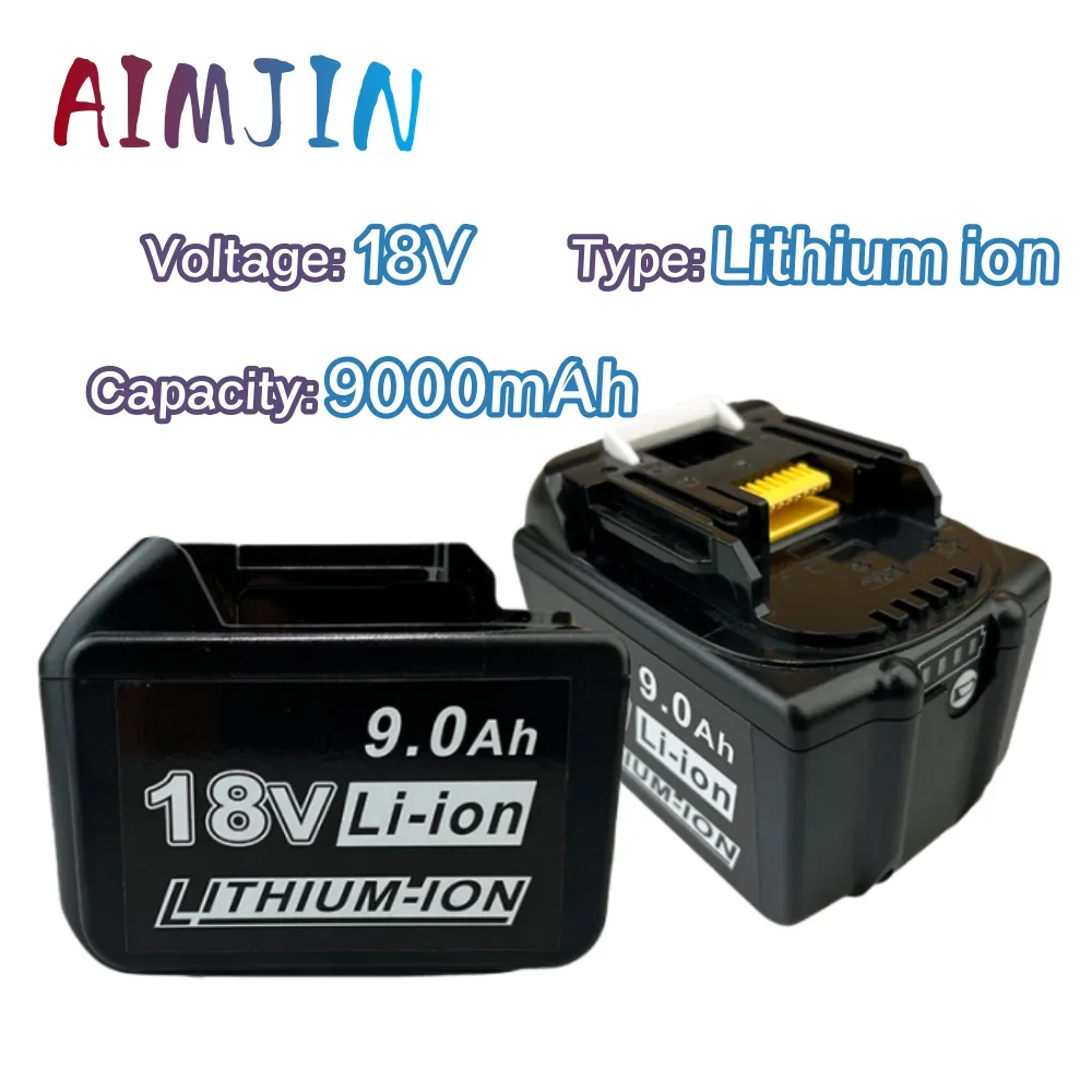 

18V 9000mAh lithium-ion rechargeable battery For Makita BL1860 BL1890 BL1815 BL1835 cordless power tools