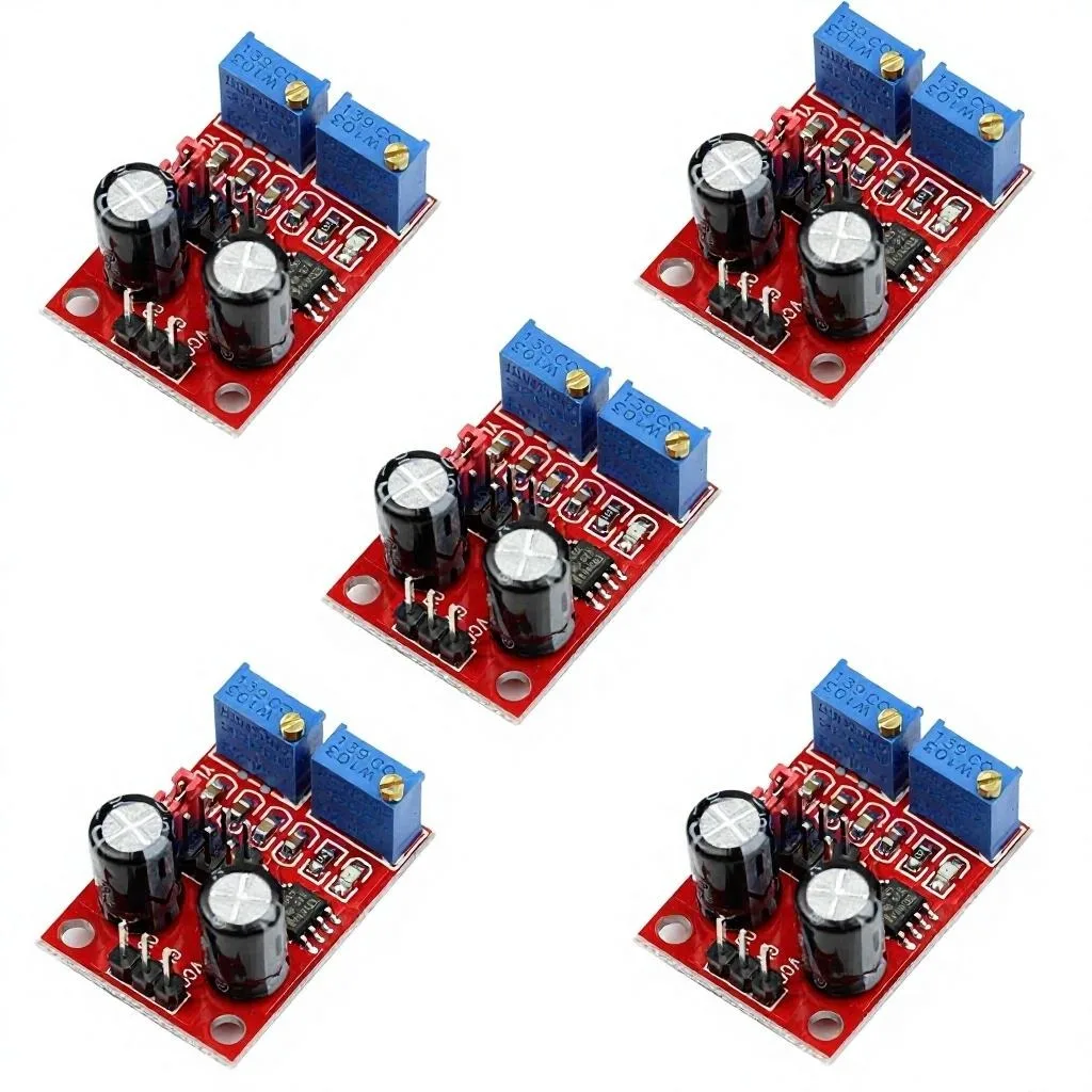 NE555 pulse frequency duty cycle adjustable square wave rectangular signal generator stepper motor driver board module