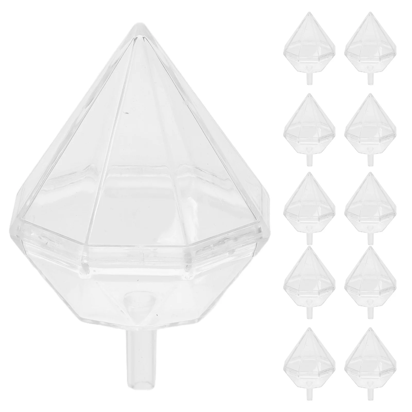 

80 шт. прозрачная акриловая чашка для шоколадного букета, сделай сам, конфетная цветочная основа, украшение для свадебного подарка, держатель для шоколадных шариков