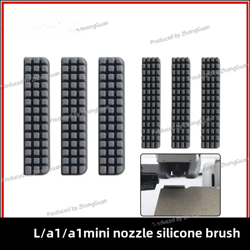 3D Printer Accessories, Bambu Lab A1/A1 Mini Nozzle, Silicone Cleaning Brush, Consumables Cleaning