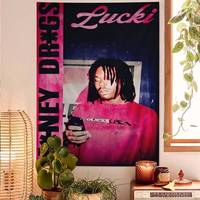 L-Lucki Rapper Colorful Tapestry Wall Hanging Cheap Hippie Wall Hanging Bohemian Wall Tapestries Mandala Wall Hanging Sheets